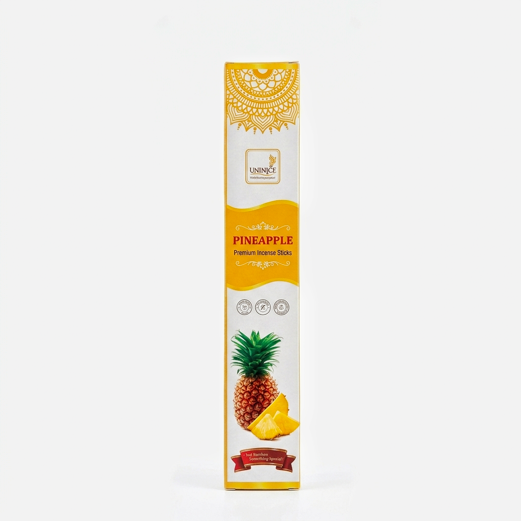 Pineapple Paper Agarbatti - Pack of 10 (150 Incense Sticks)