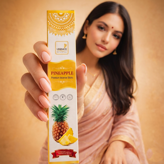 Pineapple Paper Agarbatti - Pack of 10 (150 Incense Sticks)